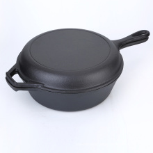 Cast iron Combo Cooker with FDA, LFGB, SGS certification